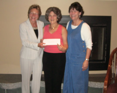 Seacoast Concert For A Cure Check Presentation to Betty J. Borry Breast Cancer Retreats